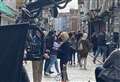 Hollywood star spotted filming scenes in busy street