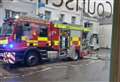 High street shut after fire breaks out in building