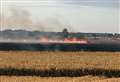 Huge blaze breaks out in field