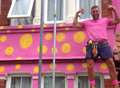 House painted like Mr Blobby in revenge prank