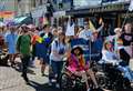 Hundreds celebrate final day of town’s Pride