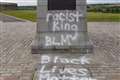 Robert the Bruce statue vandalised with ‘racist king’ graffiti