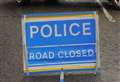 Road closed as vehicle crashes into bushes