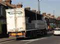 Delays as boards topple from lorry