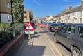 Road works cause gridlock in town