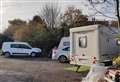 Travellers block medical centre car park