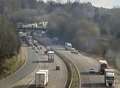 Motorway closed after campervan flips