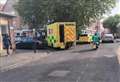 Person taken to hospital after collapsing near public toilets