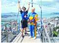 Skydiving pensioner takes the plunge