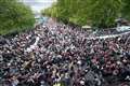 Thousands march through London in support of Palestine during Gaza ceasefire