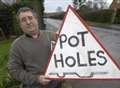 Pothole sign taken down for 'd