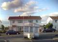 Caravan dumped in the middle of road