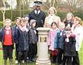 Pupils help celebrate police's major milestone