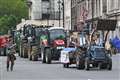 Tractors in go-slow protest outside Parliament