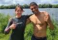 Army officer taps Olympian cousin for island swim challenge