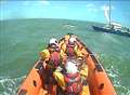 Walmer RNLI rescue yacht in difficulty