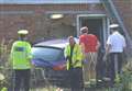 Teenage driver dies as car crashes into house