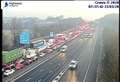 Traffic on M25 following lorry crash 