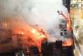 Huge blaze closes city centre