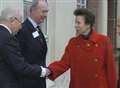 Princess Anne brightens up dull day