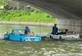 Stunned onlooker spots ‘floating cars’ going up river