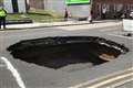 Huge four-metre sinkhole will take a month to fix