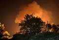 Flames light up sky as fire breaks out near school and village hall