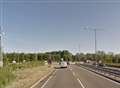 Two-car crash on dual carriageway