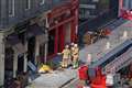 Firefighters remain at scene of blaze which damaged ‘Harry Potter’ cafe