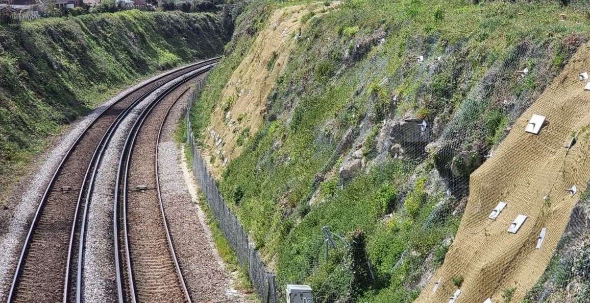 The railway line between Ashford International and Maidstone East. Picture: Network Rail