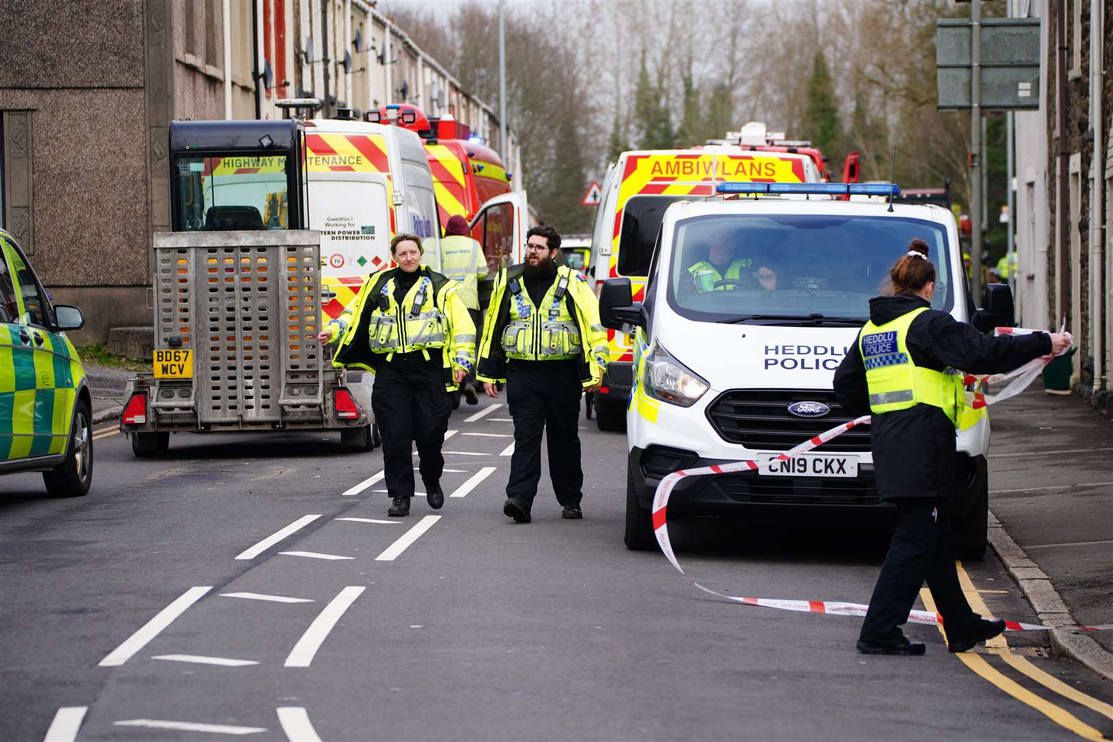 The blast claimed the life of a man, named locally as Brian Davies (PA)