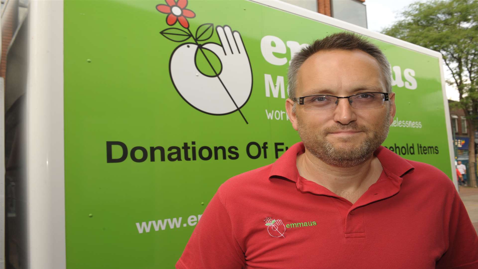 Emmaus shop manager Martin Sissons