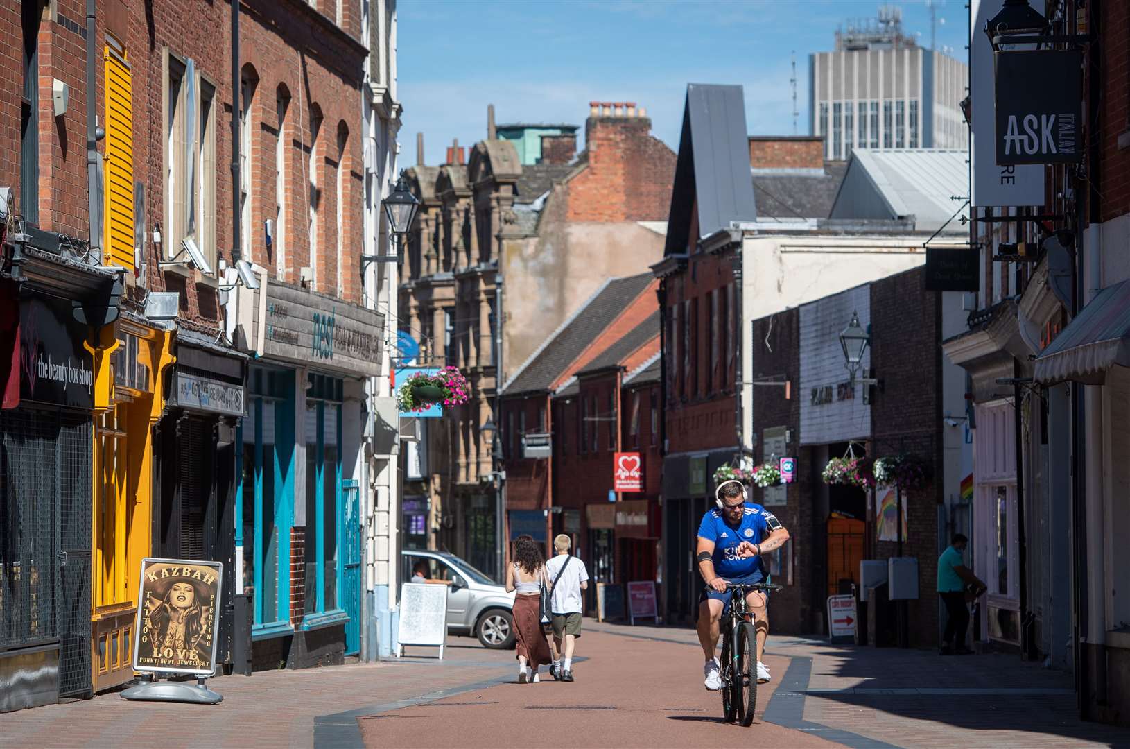 Bars, restaurants and hairdressers remain closed in the city (Joe Giddens/PA)