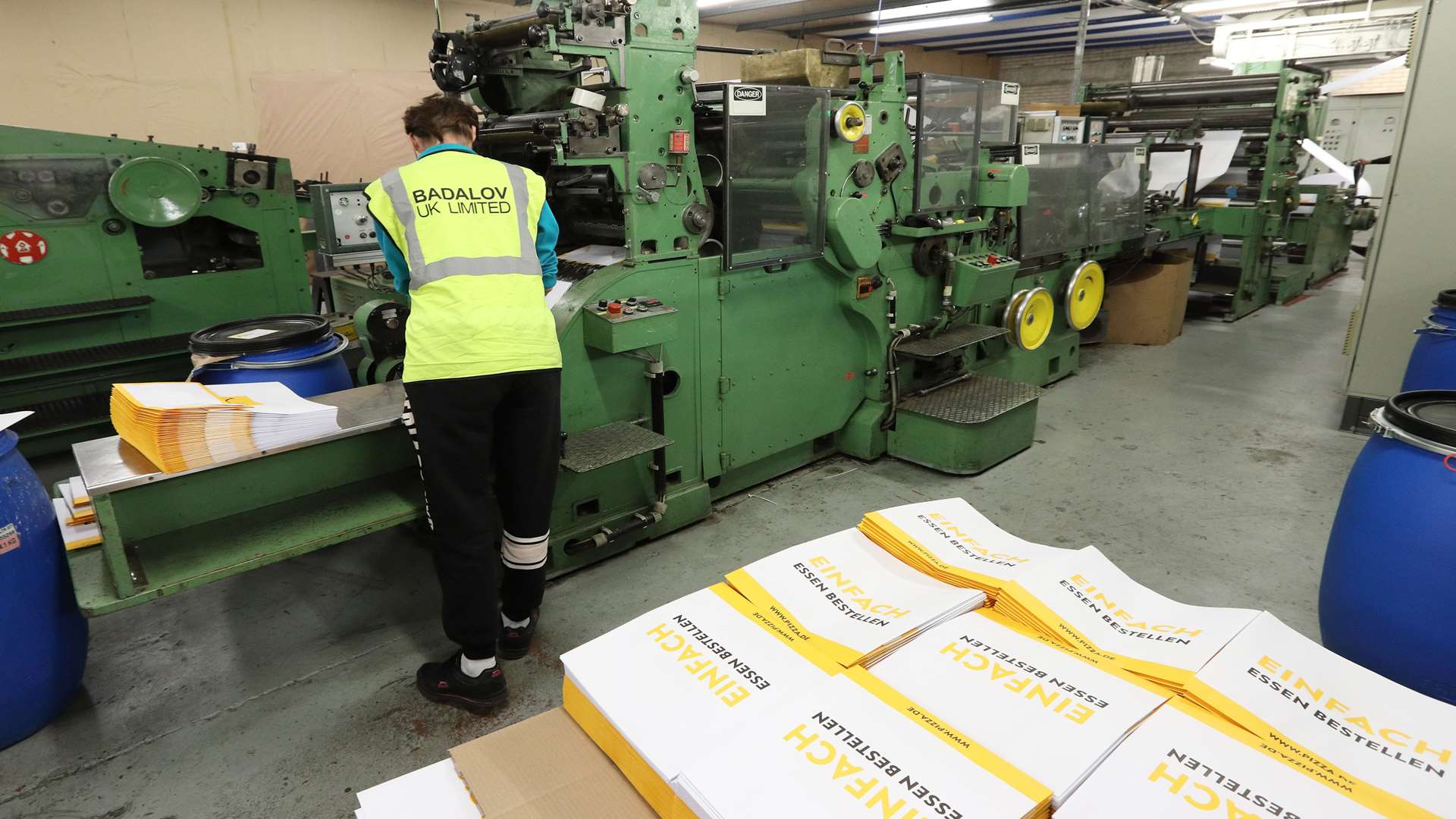 The paper-bag production line at Badalov in Larkfield