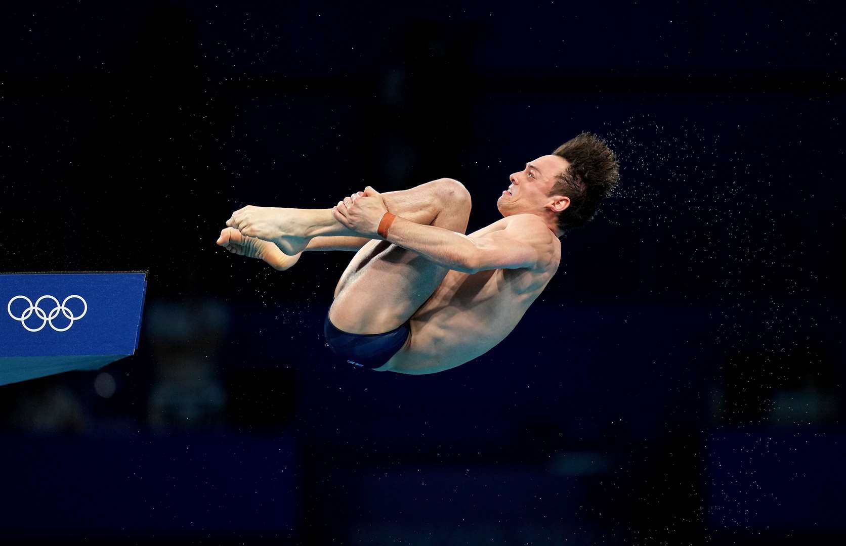 Great Britain’s Tom Daley during the Men’s 10m Platform Final (Joe Giddens/PA)