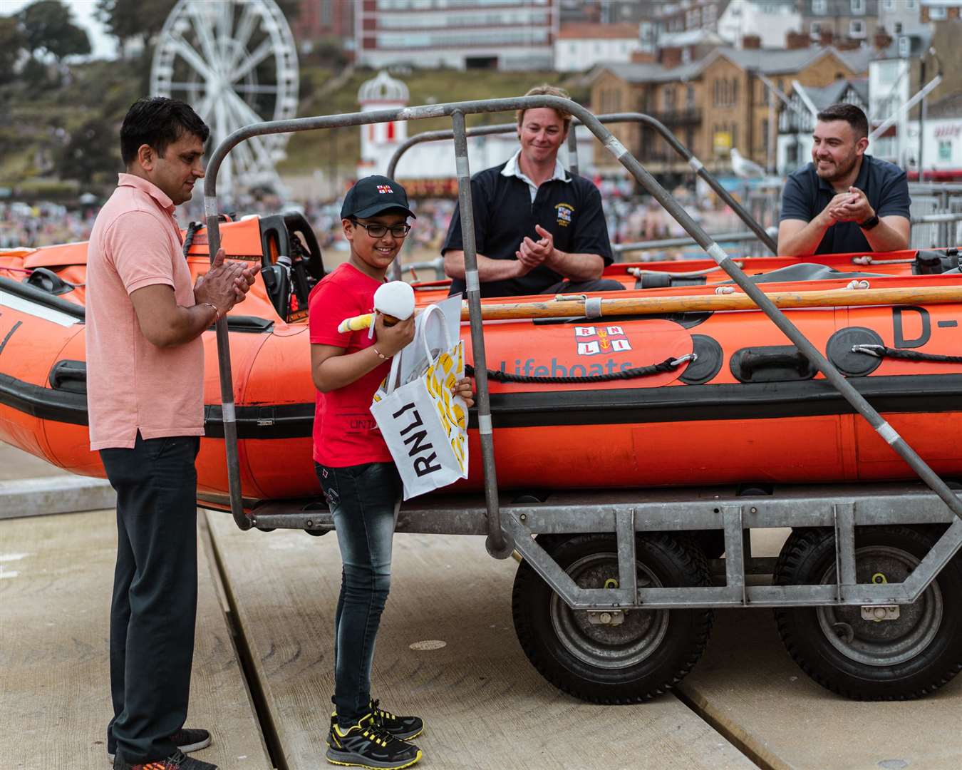 Ravi thanked lifeboat crews for saving his life (Erik Woolcott/PA)