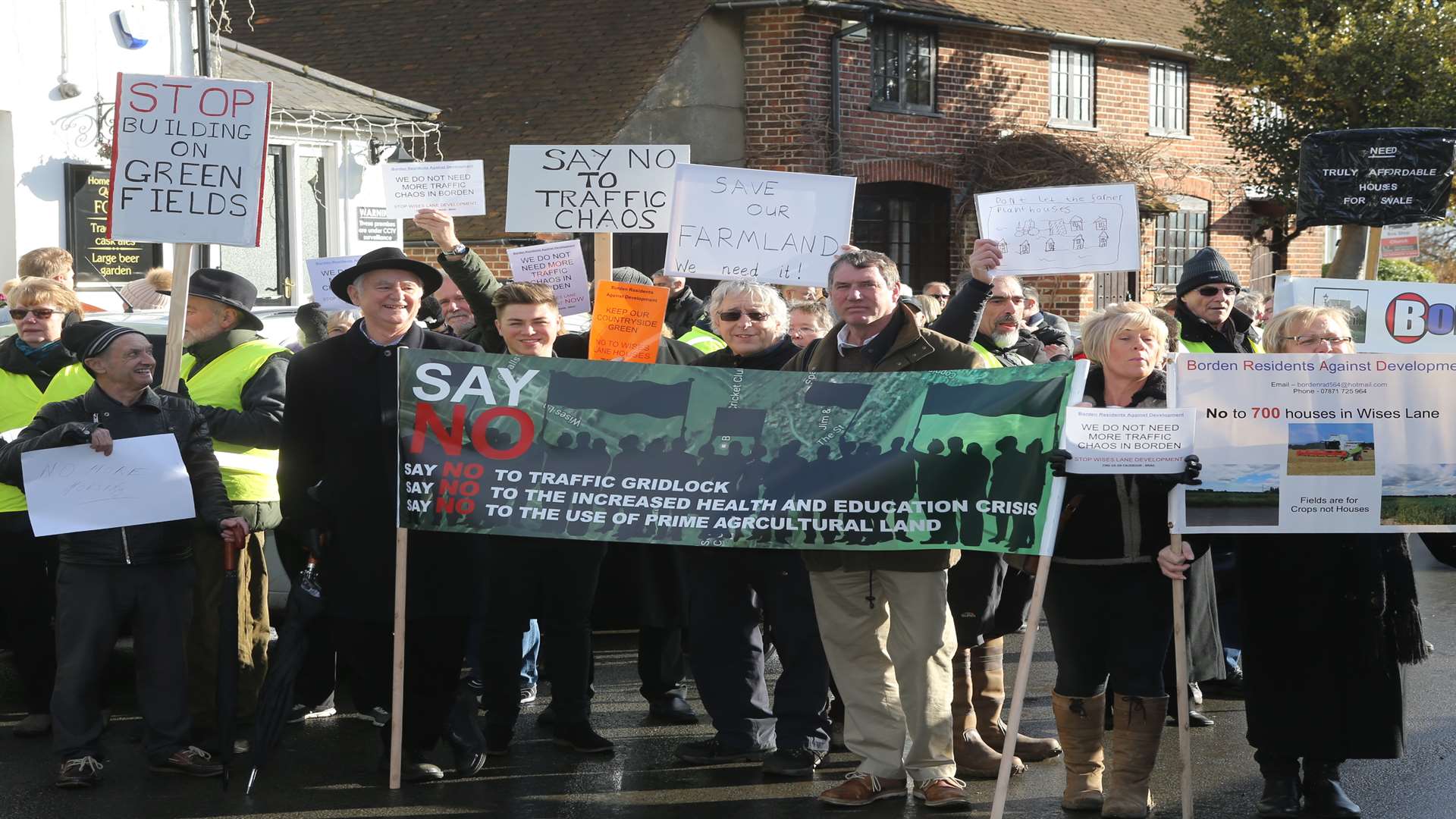 Protesters from BRAD