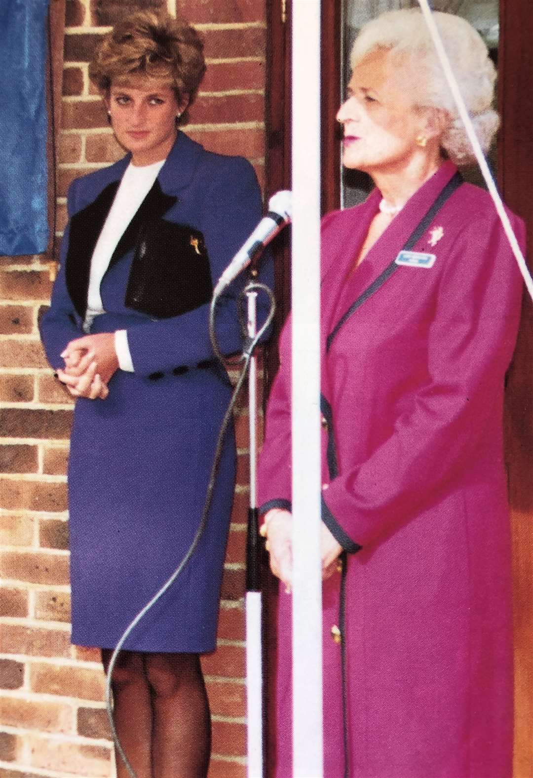 Princess Diana and Lady Monkton at the official opening of Heart of Kent Hospice in 1992. Picture: Barry Duffield