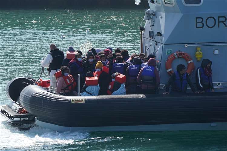 Asylum seekers arrive in Dover. Stock Photo (Jonathan Brady/PA)