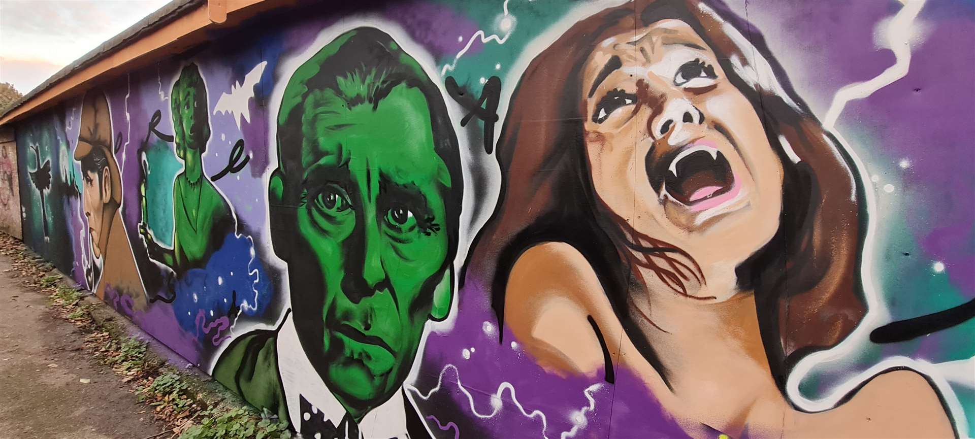 The Peter Cushing mural