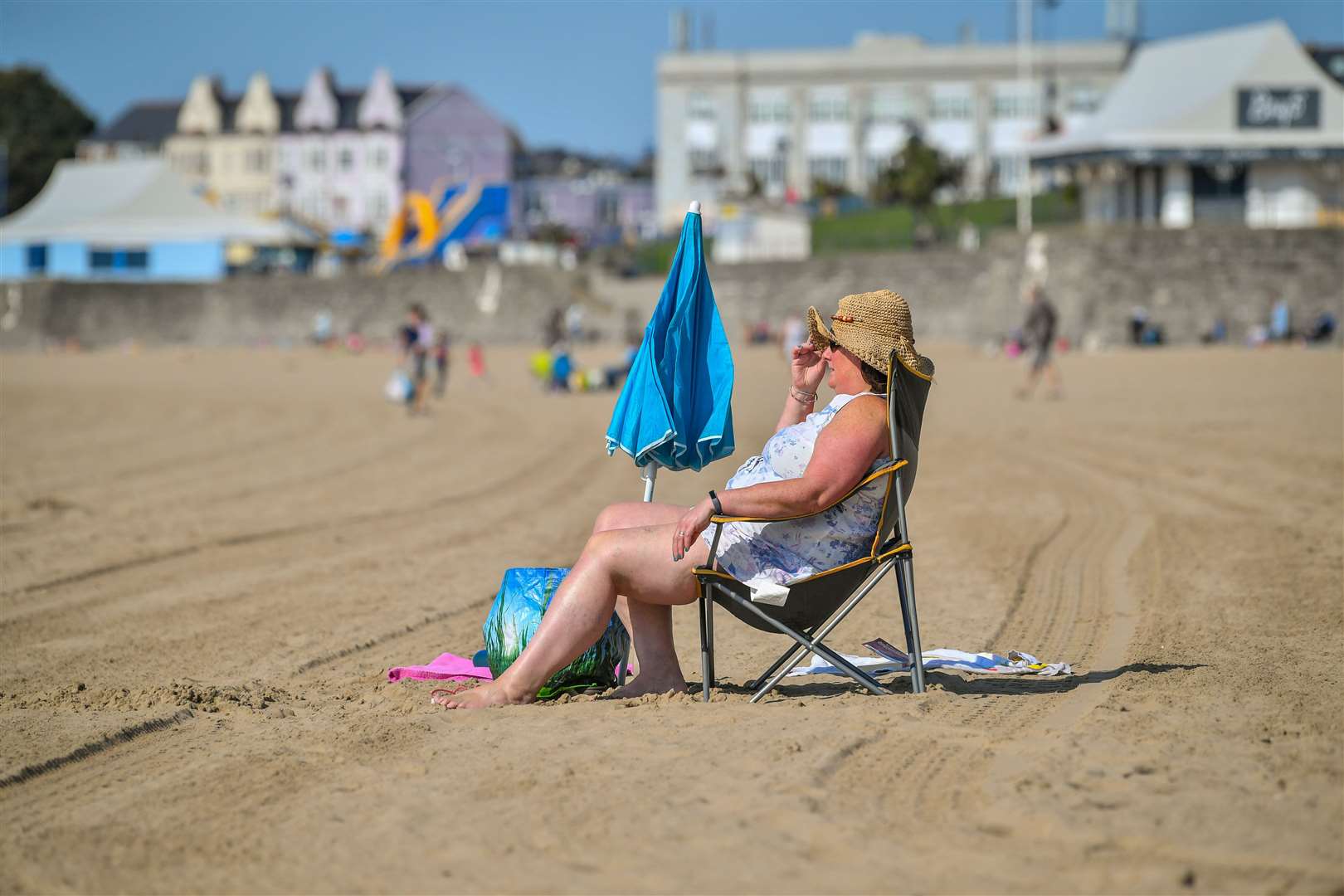 The beach at Barry Island, Wales (Ben Birchall/PA)