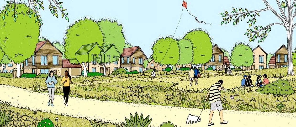 How the Cotton Hill development in Hamstreet could look. Picture: Hallam Land Management