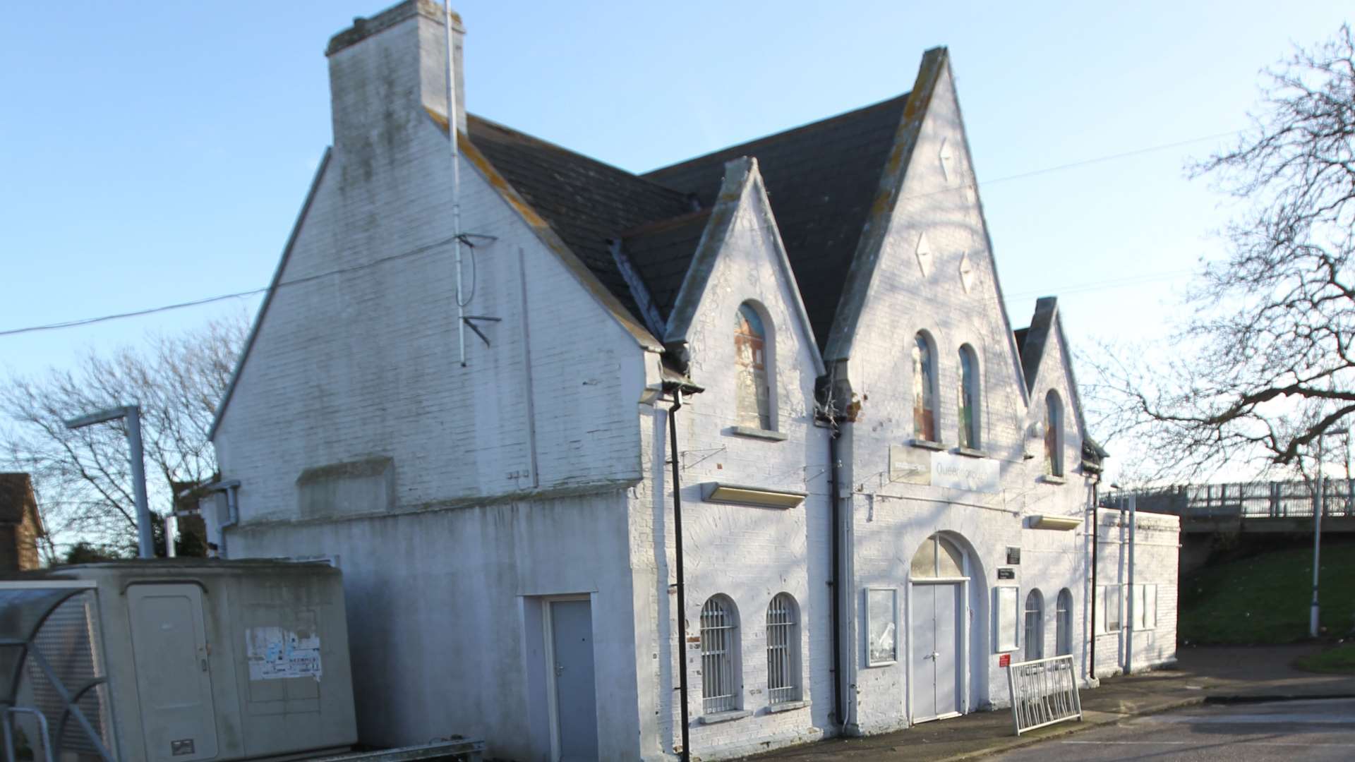 Queenborough station and car park.