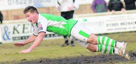 Ashford Town striker Mark Lovell