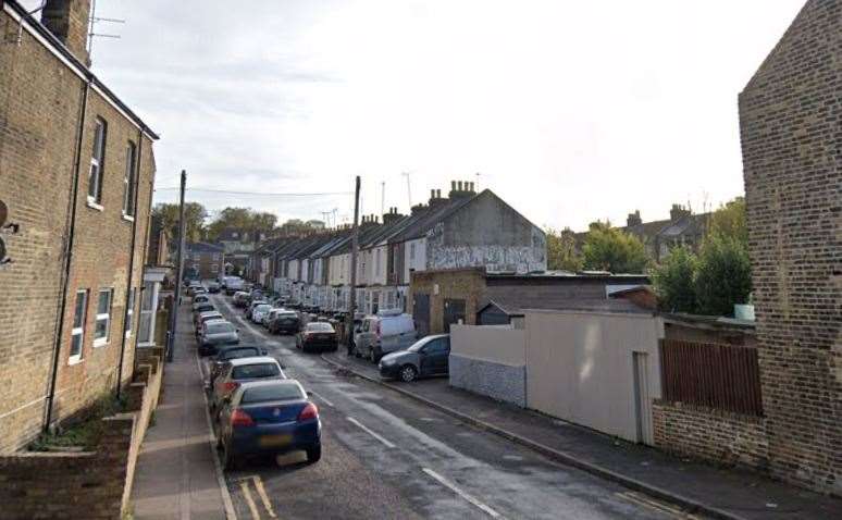 The incident happened in Marlborough Road, Margate. Pic: Google