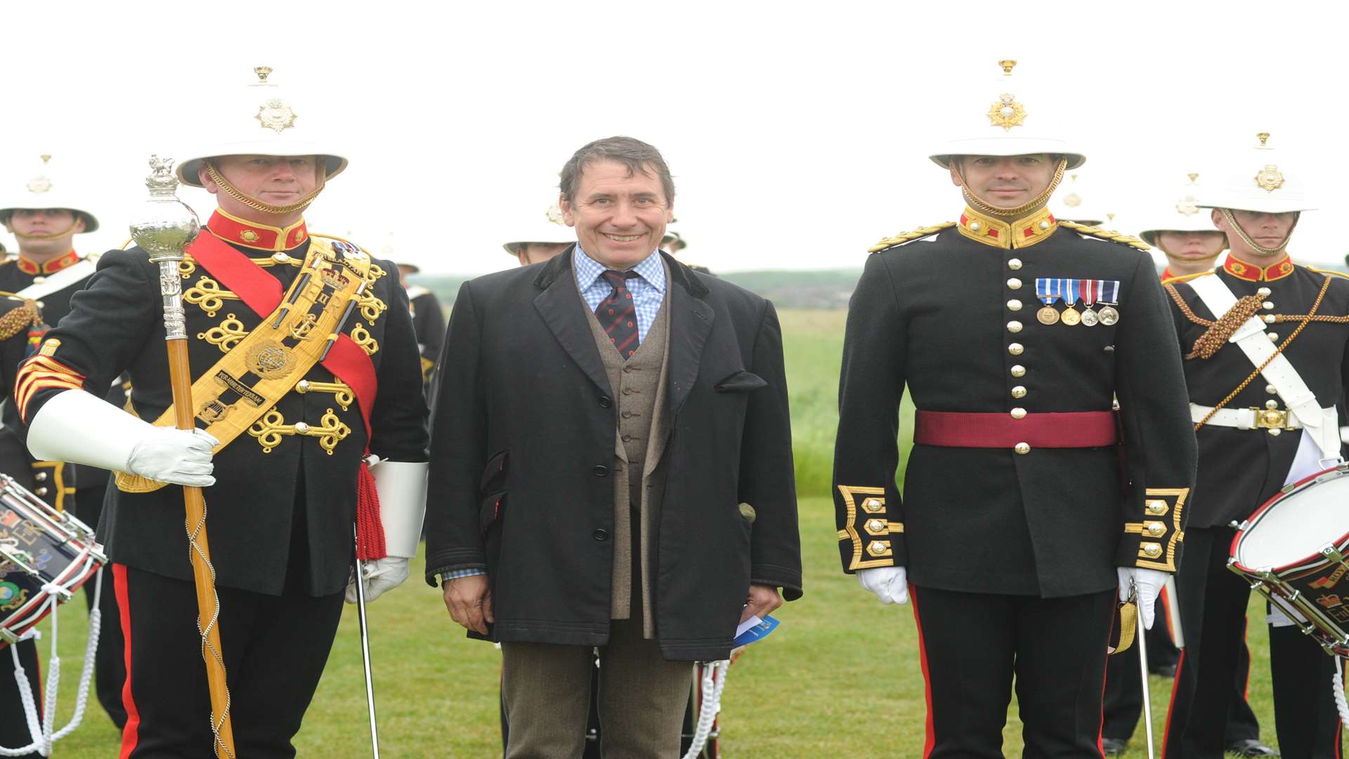 Jools Holland at the Battle of Jutland 100th anniversary service at Chatham Naval Memorial