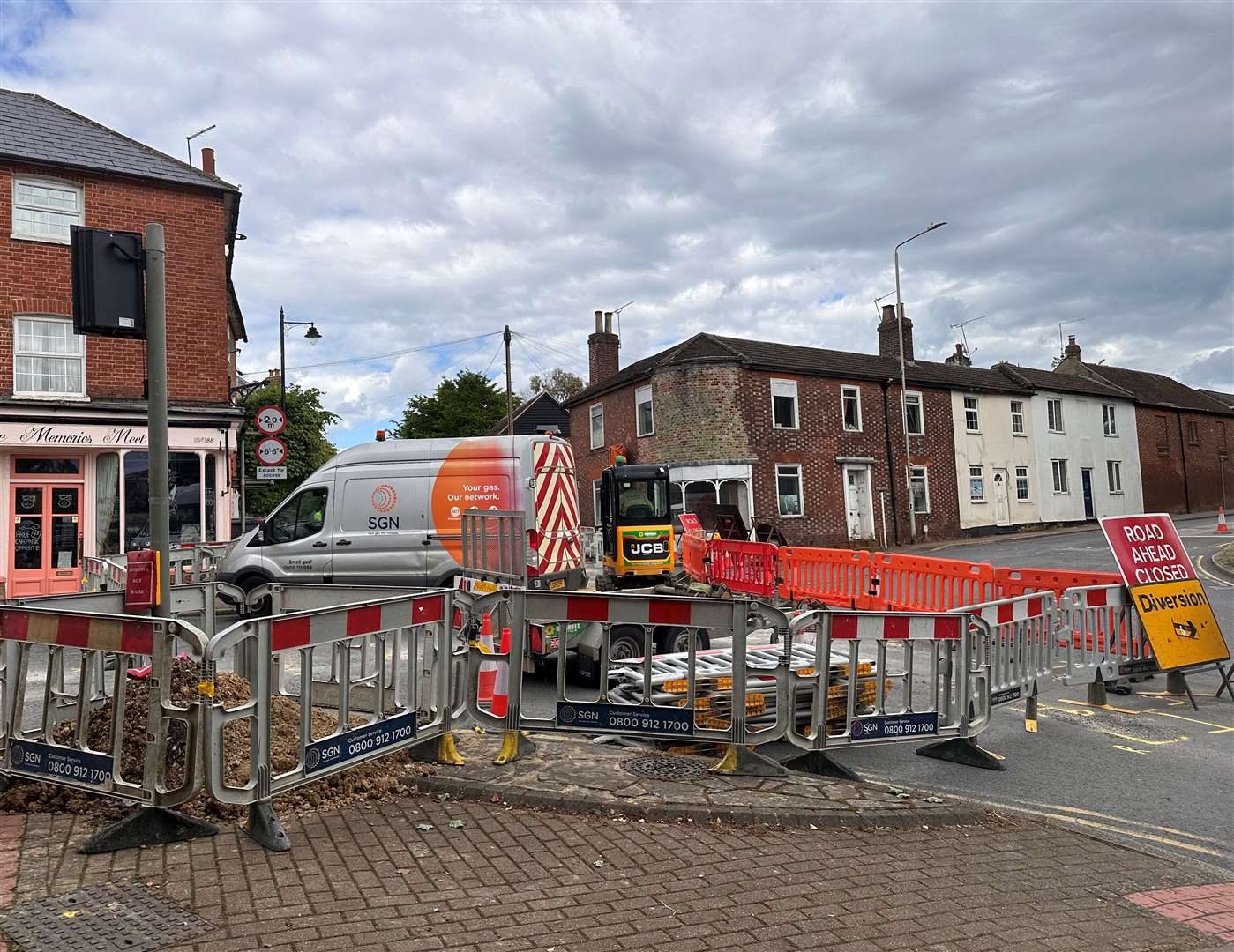 SGN had carried out emergency gas works by Wateringbury Crossroads for three weeks. Picture: Elli Hodgson