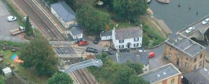 More than ten drivers in two months have run through the closing level crossing at East Farleigh. The crossing is pictured here before it was upgraded from a manual system Picture: Network Rail (39876070)