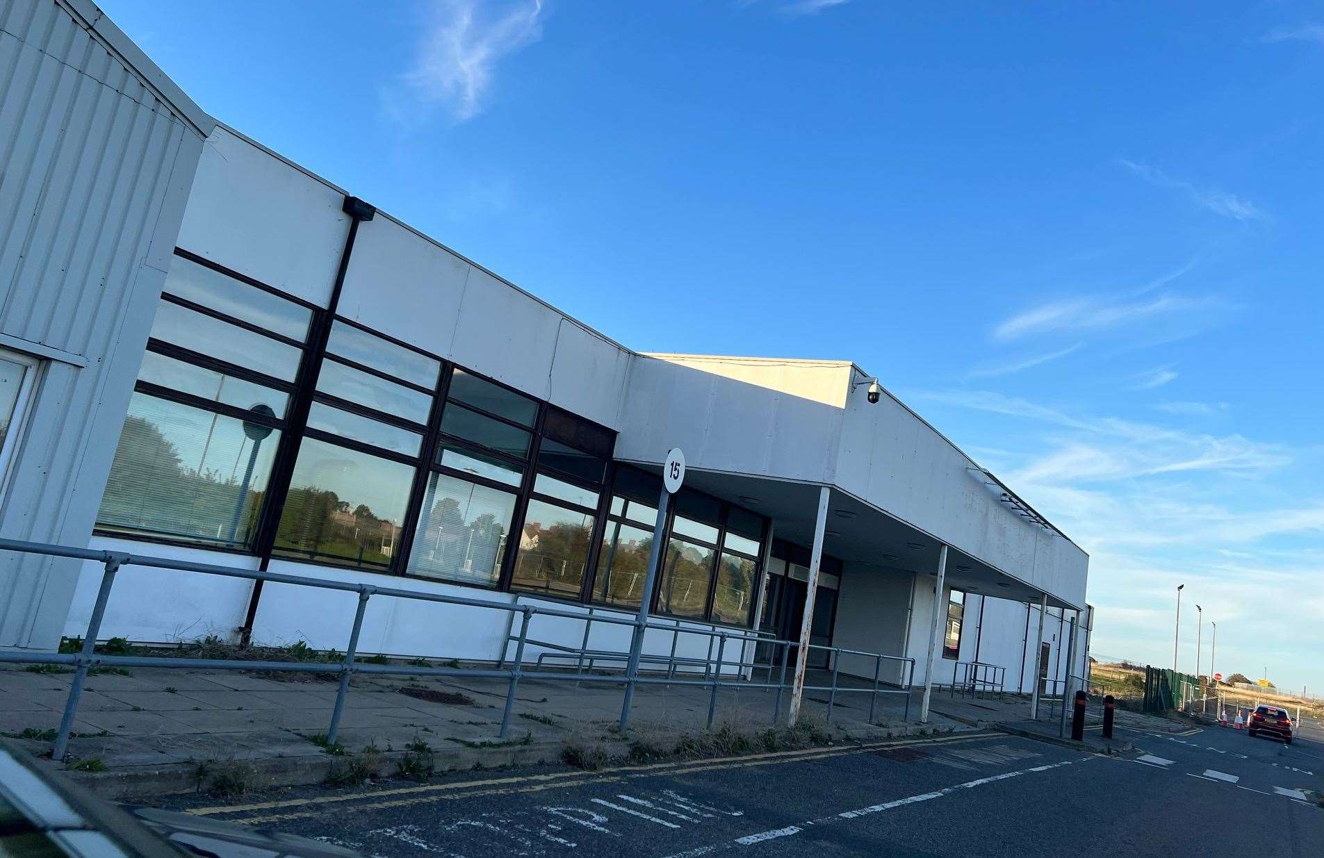 How the airport former departure building looks today