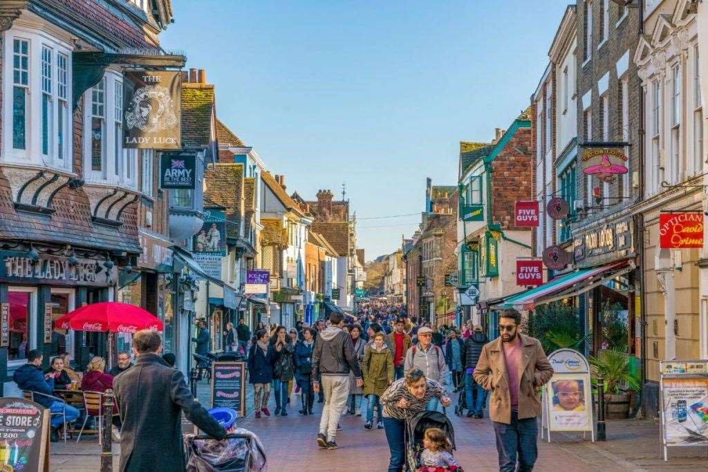 Canterbury City Centre and the district's coastal towns are experiencing a boom in visitors